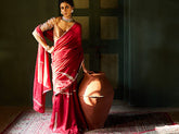 Varna pure silk saree- Maroon